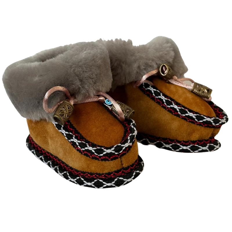 Eskimo Babyschuhe aus Schaffell