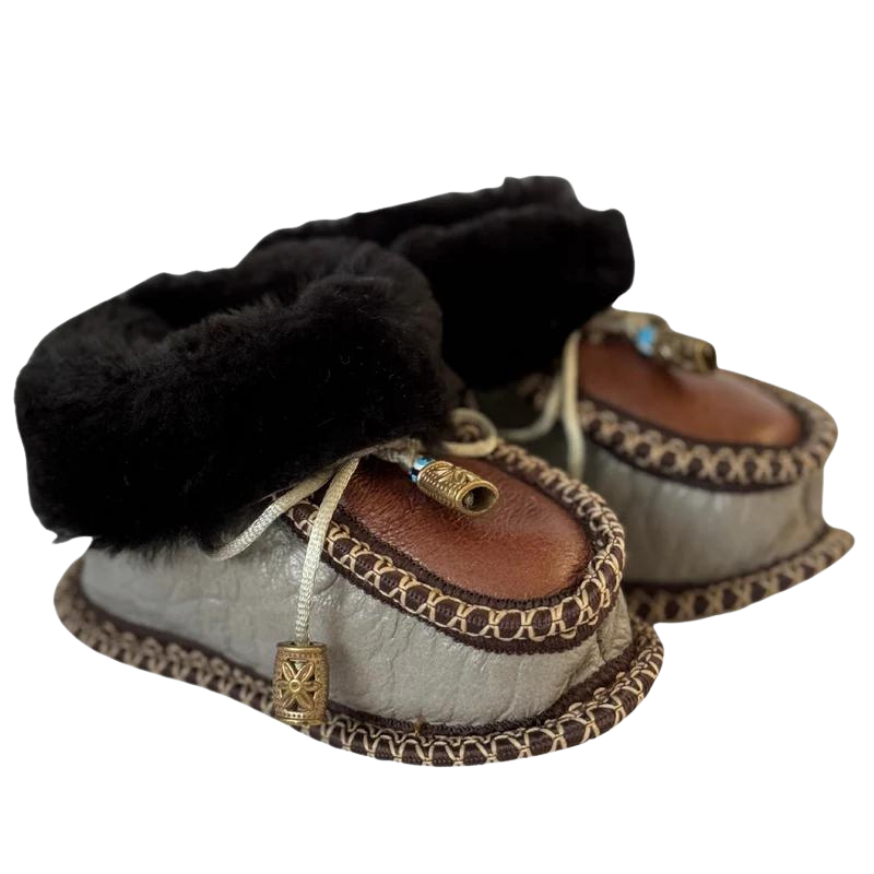 Eskimo Babyschuhe aus Schaffell