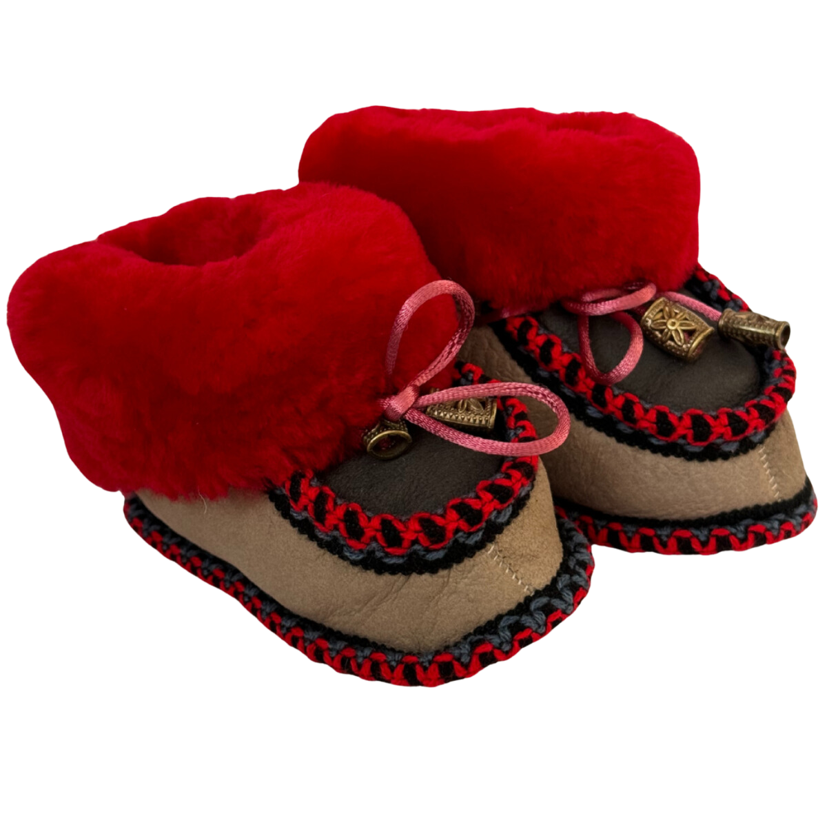 Eskimo Babyschuhe aus Schaffell