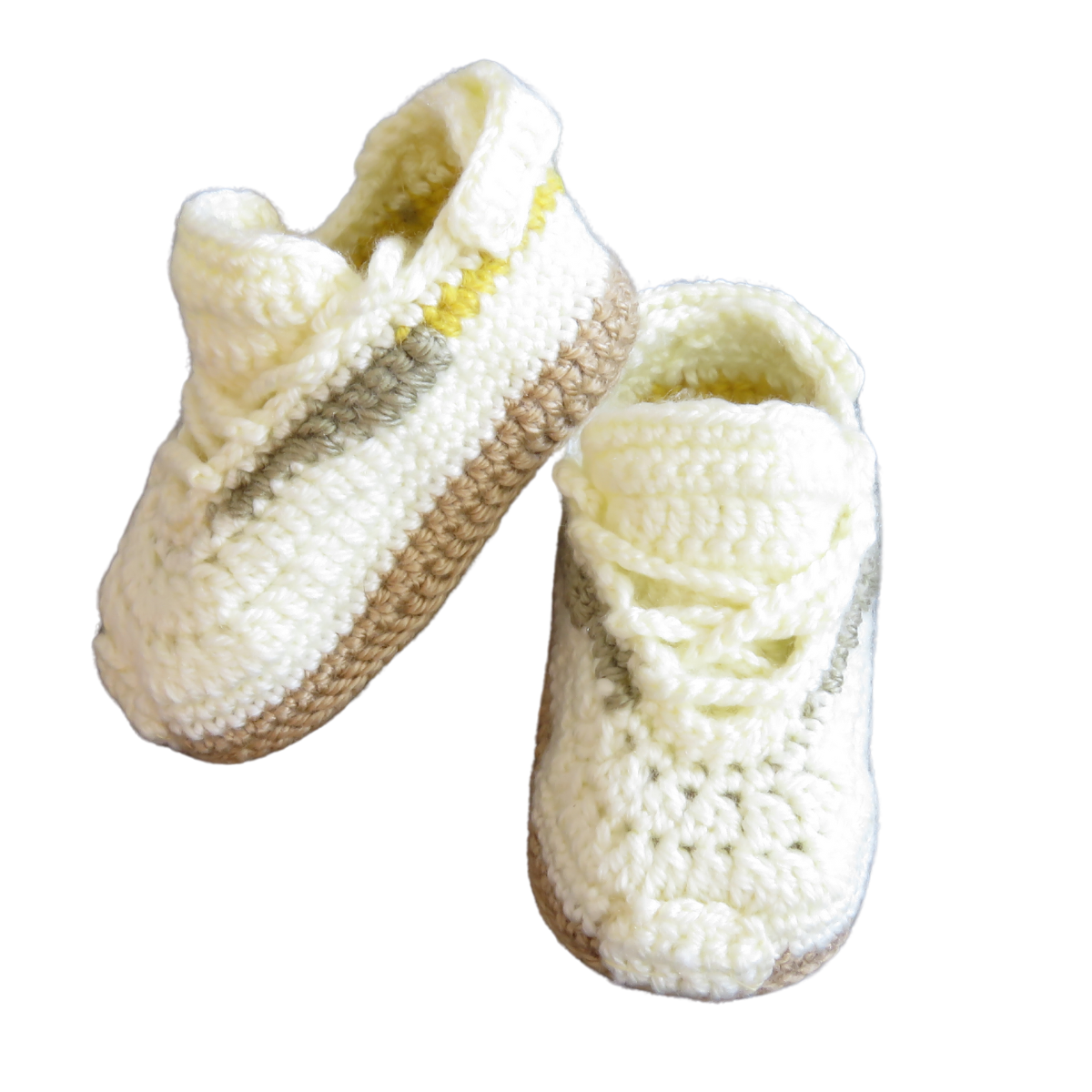 Liebevoll gehäkelte Babyschuhe